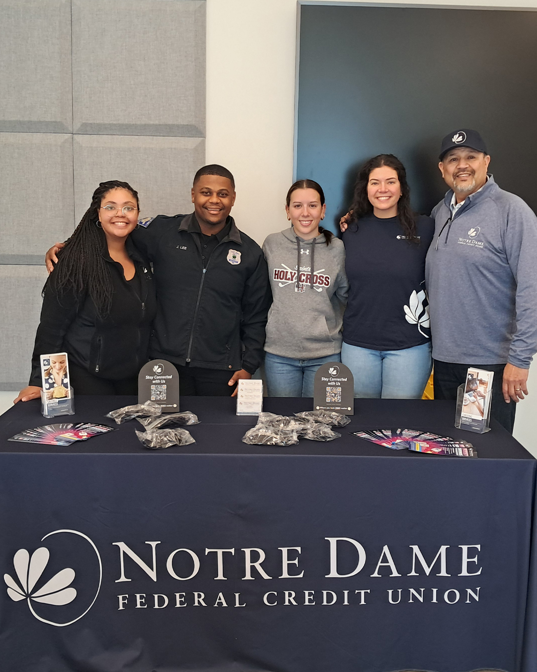 Notre Dame Team at Cops & Community event in march